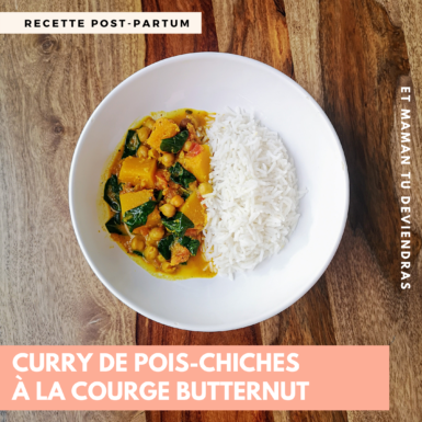 recette post-partum curry